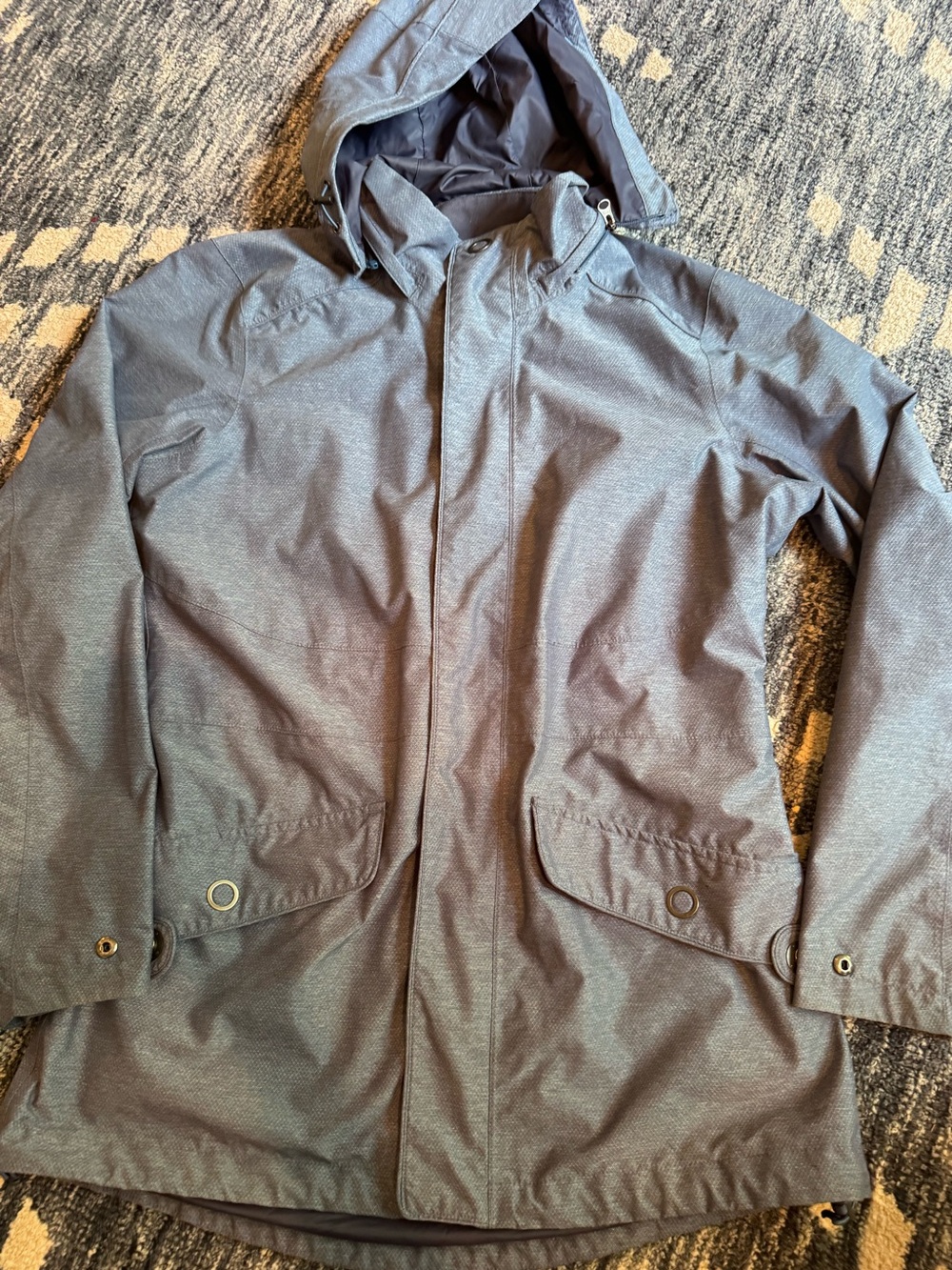 REI Co-op Madrona Elements Rain Jacket Blue Large